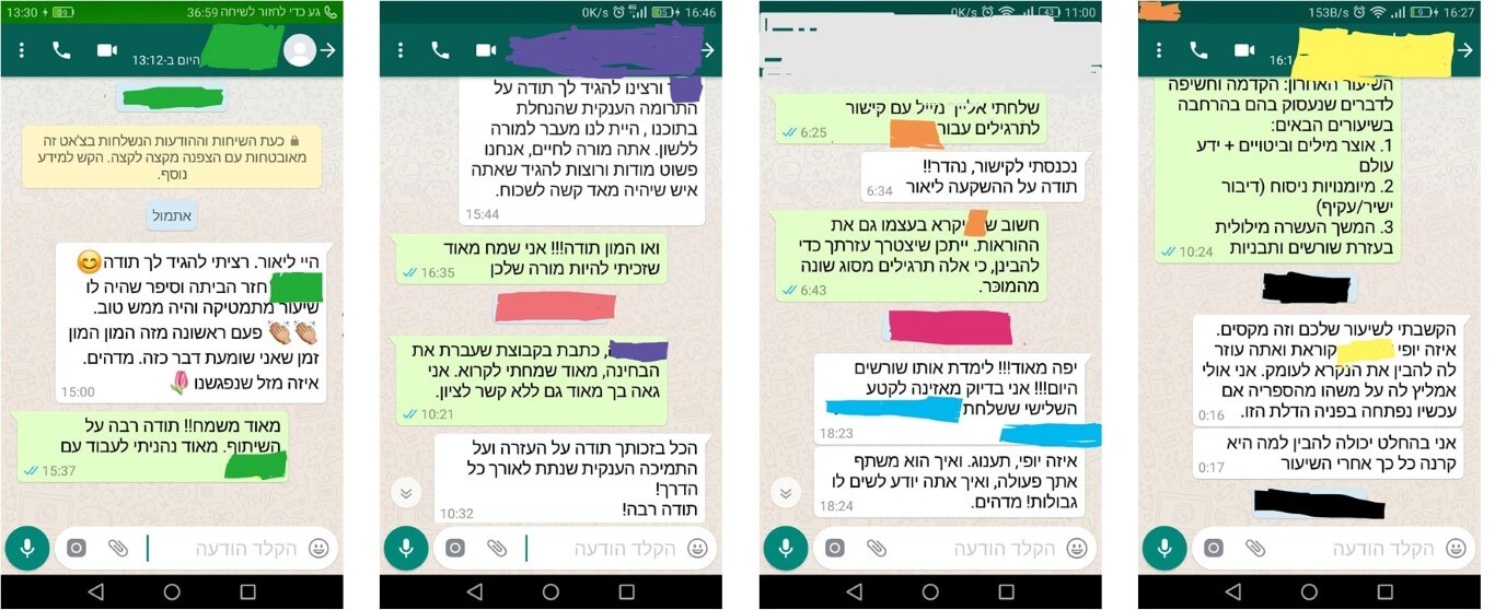 לִיבֶּ"ר: למידה ייחודית בשיטת רבדים - המלצות 1 